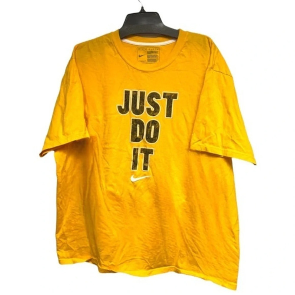 Nike Logo Just do it large Graphic 100% cotton T-shirt made in Honduras XXL
